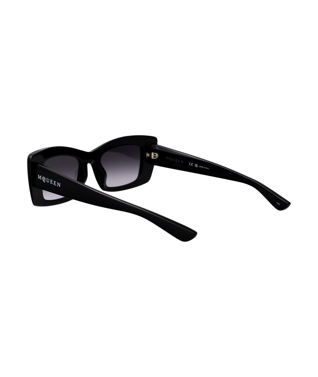 ALEXANDER MCQUEEN Черные солнцезащитные очки, фото 4