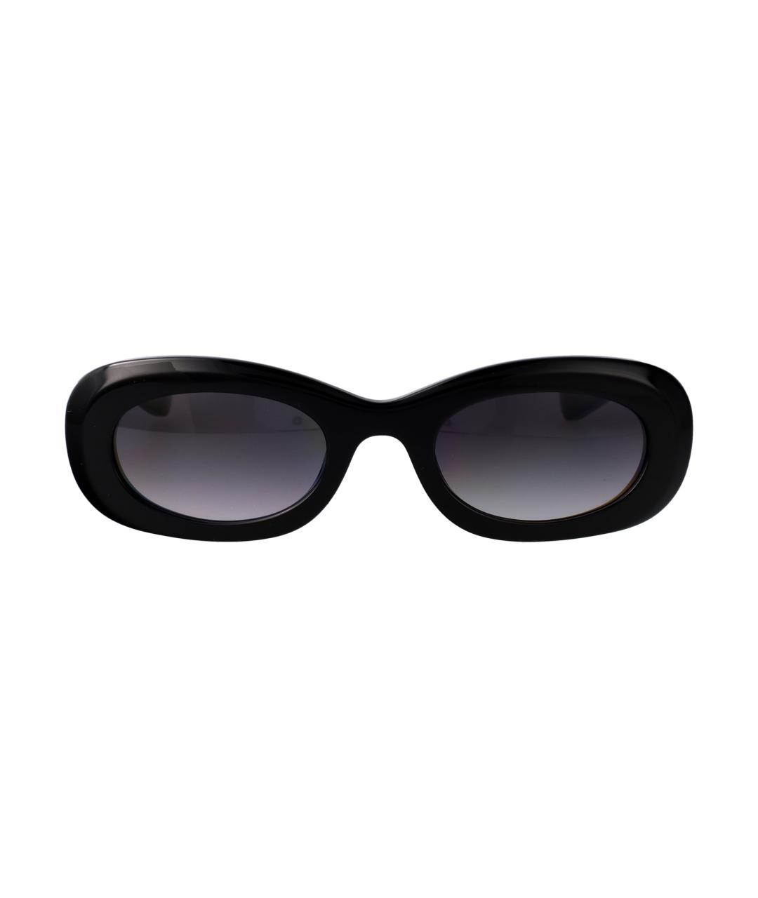 ALEXANDER MCQUEEN Черные пластиковые солнцезащитные очки, фото 1