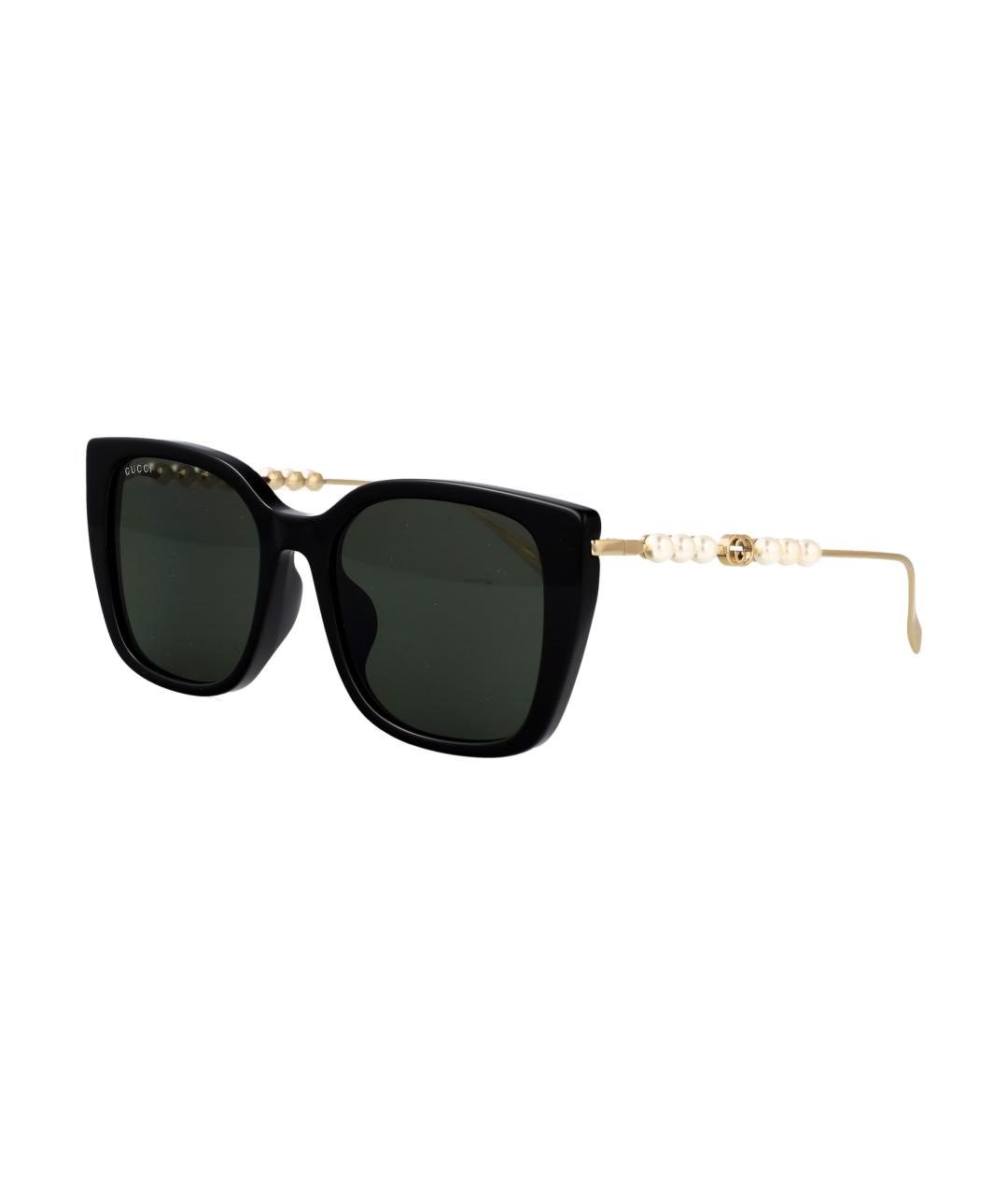 GUCCI Черные металлические солнцезащитные очки, фото 2