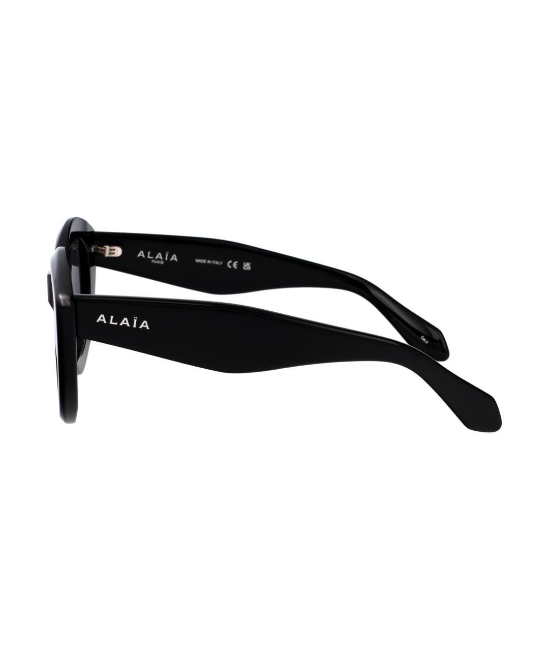 ALAIA Черные пластиковые солнцезащитные очки, фото 3