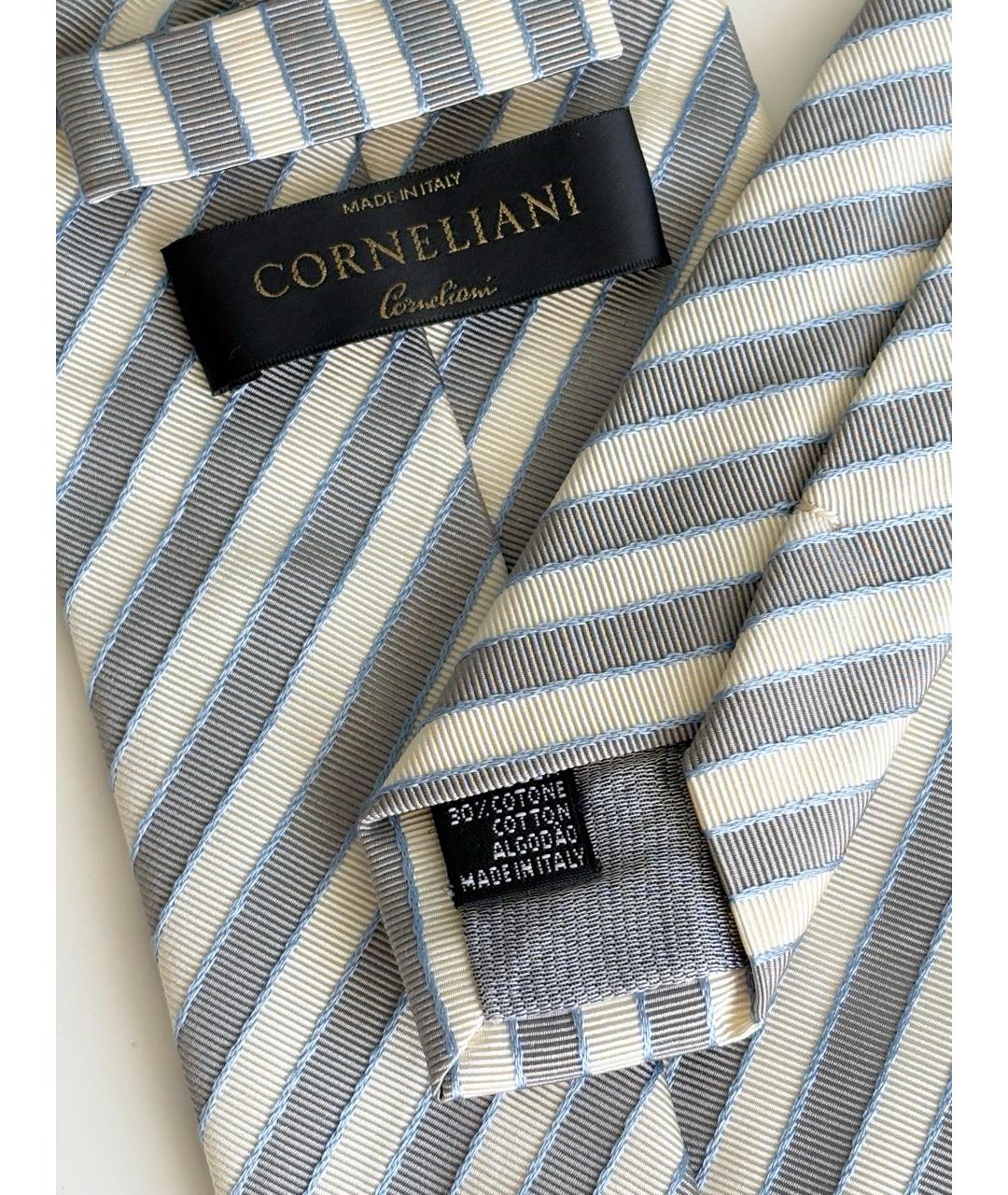 CORNELIANI Серый шелковый галстук, фото 7