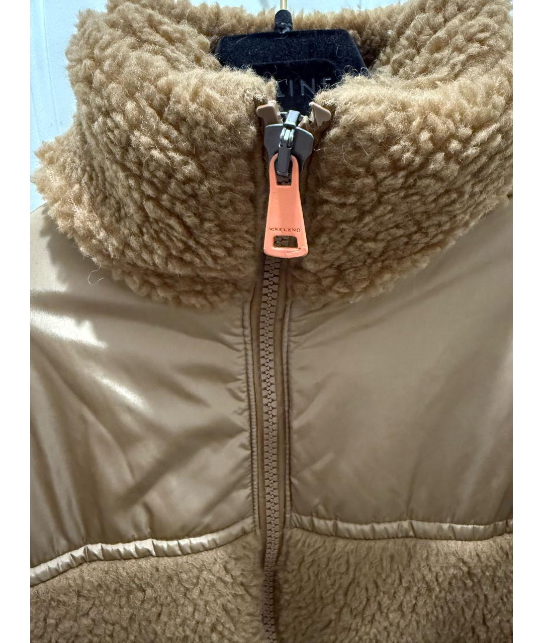 WEEKEND MAX MARA Коричневая шерстяная шуба, фото 4