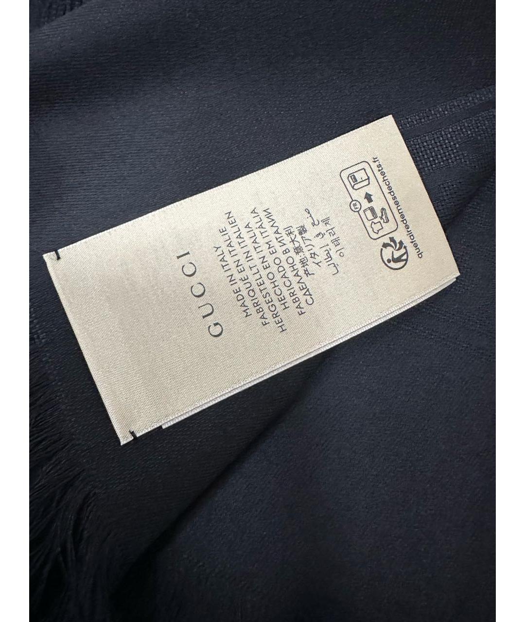 GUCCI Черный платок, фото 3