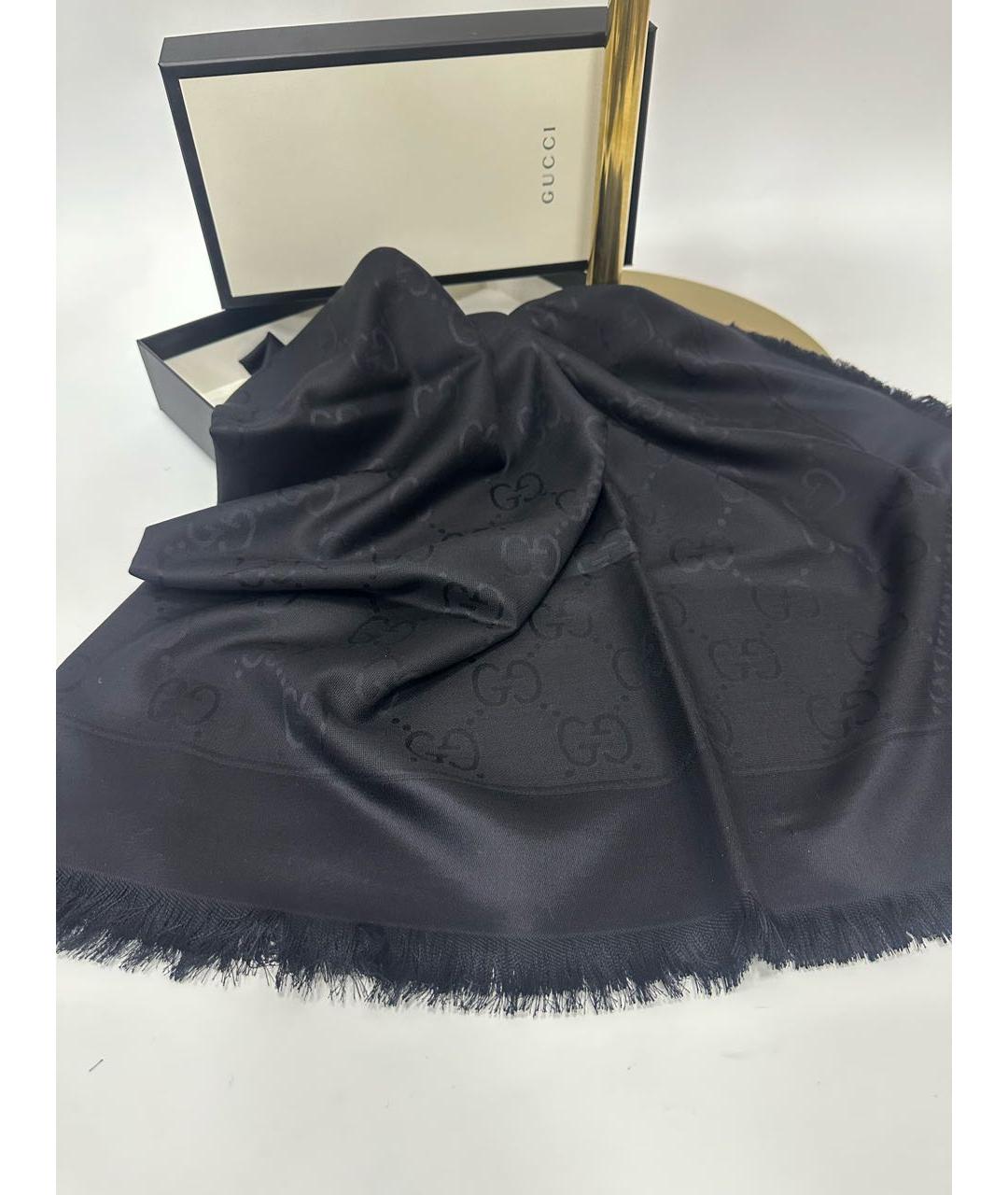 GUCCI Черный платок, фото 7