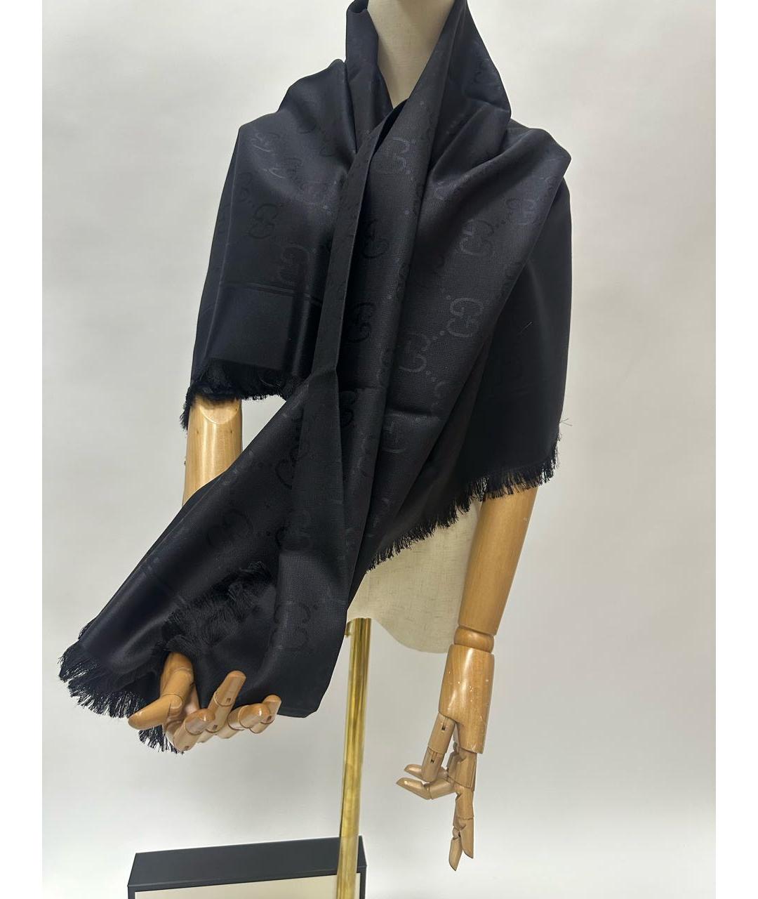GUCCI Черный платок, фото 5