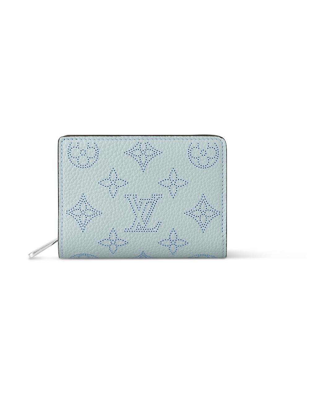 LOUIS VUITTON Голубой кожаный кошелек, фото 1