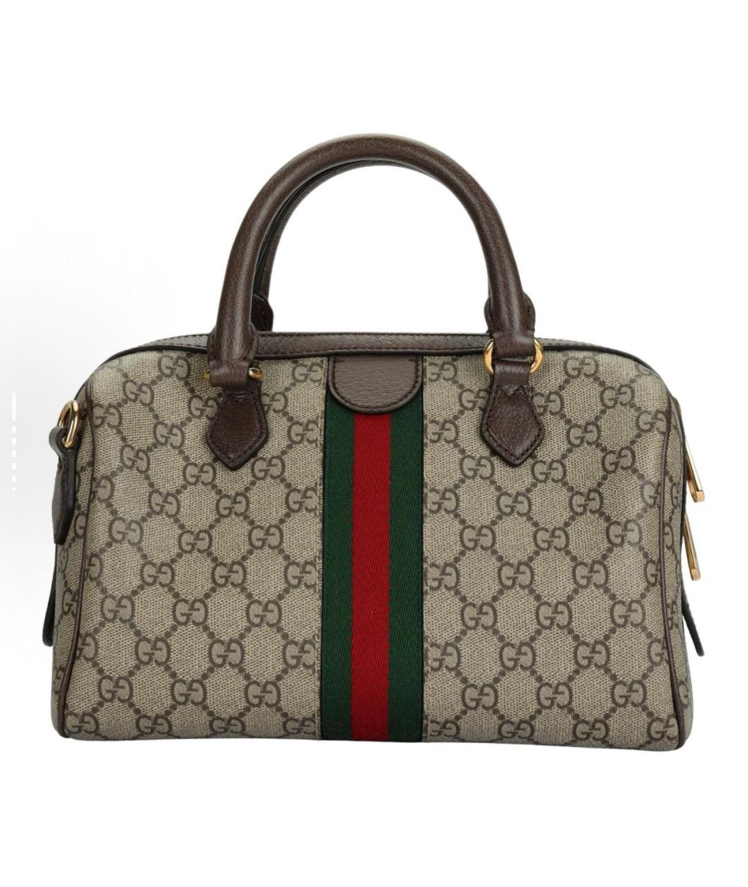 GUCCI Бежевая хлопковая сумка через плечо, фото 3