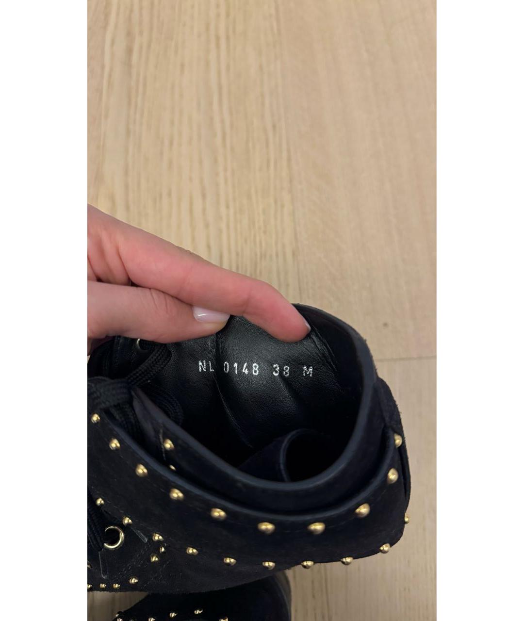 LOUIS VUITTON Черные замшевые ботинки, фото 5