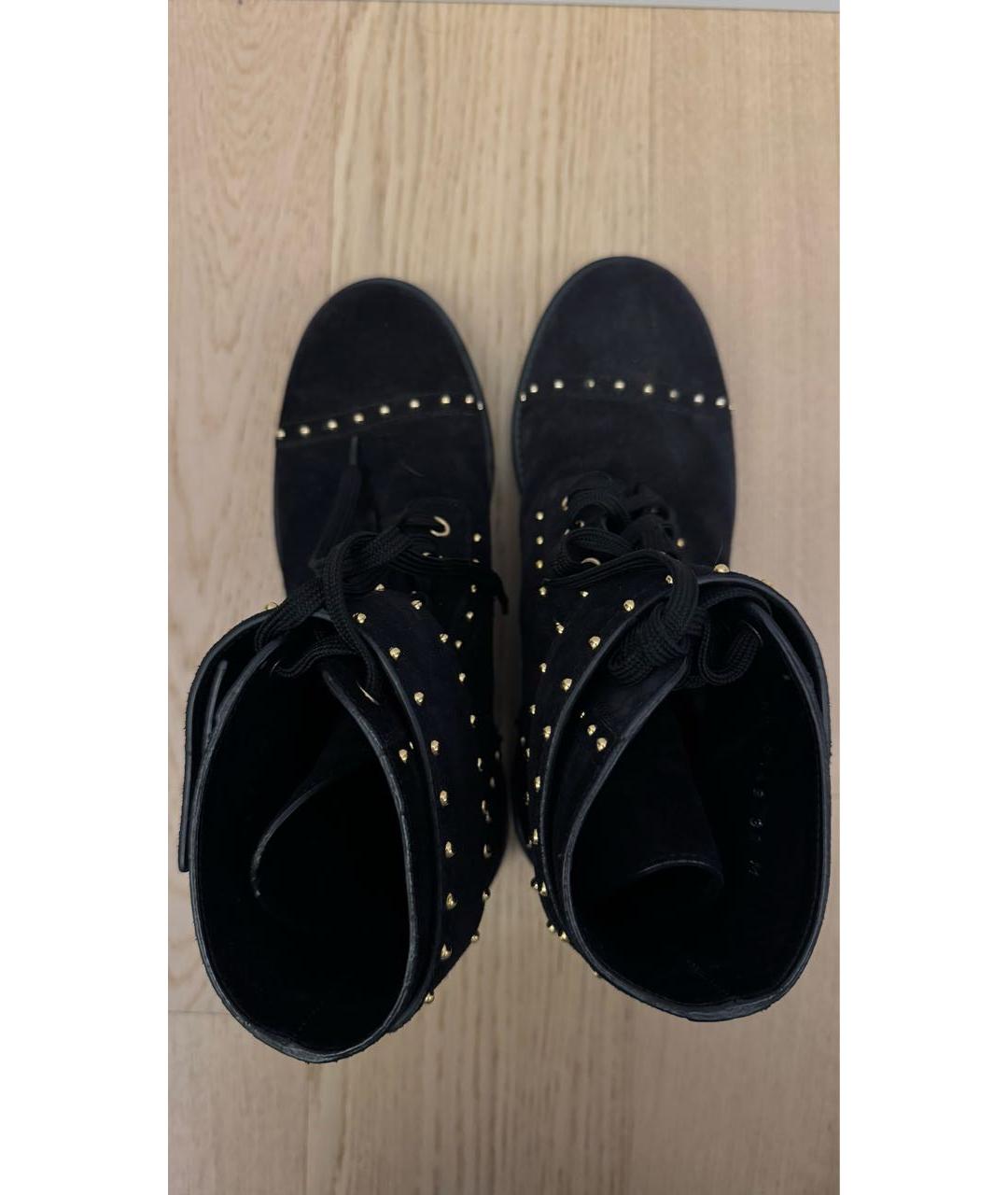 LOUIS VUITTON Черные замшевые ботинки, фото 3