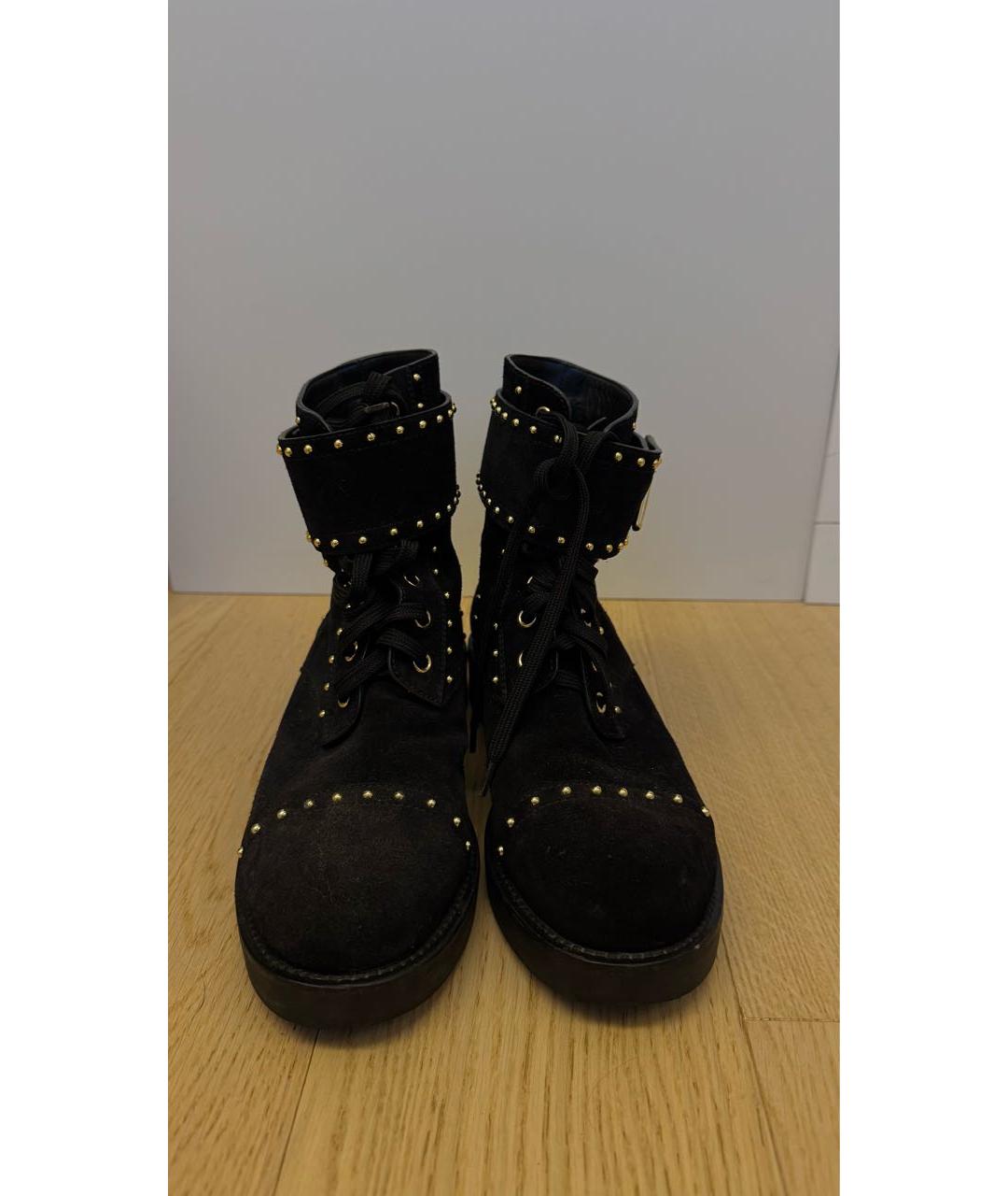 LOUIS VUITTON Черные замшевые ботинки, фото 2