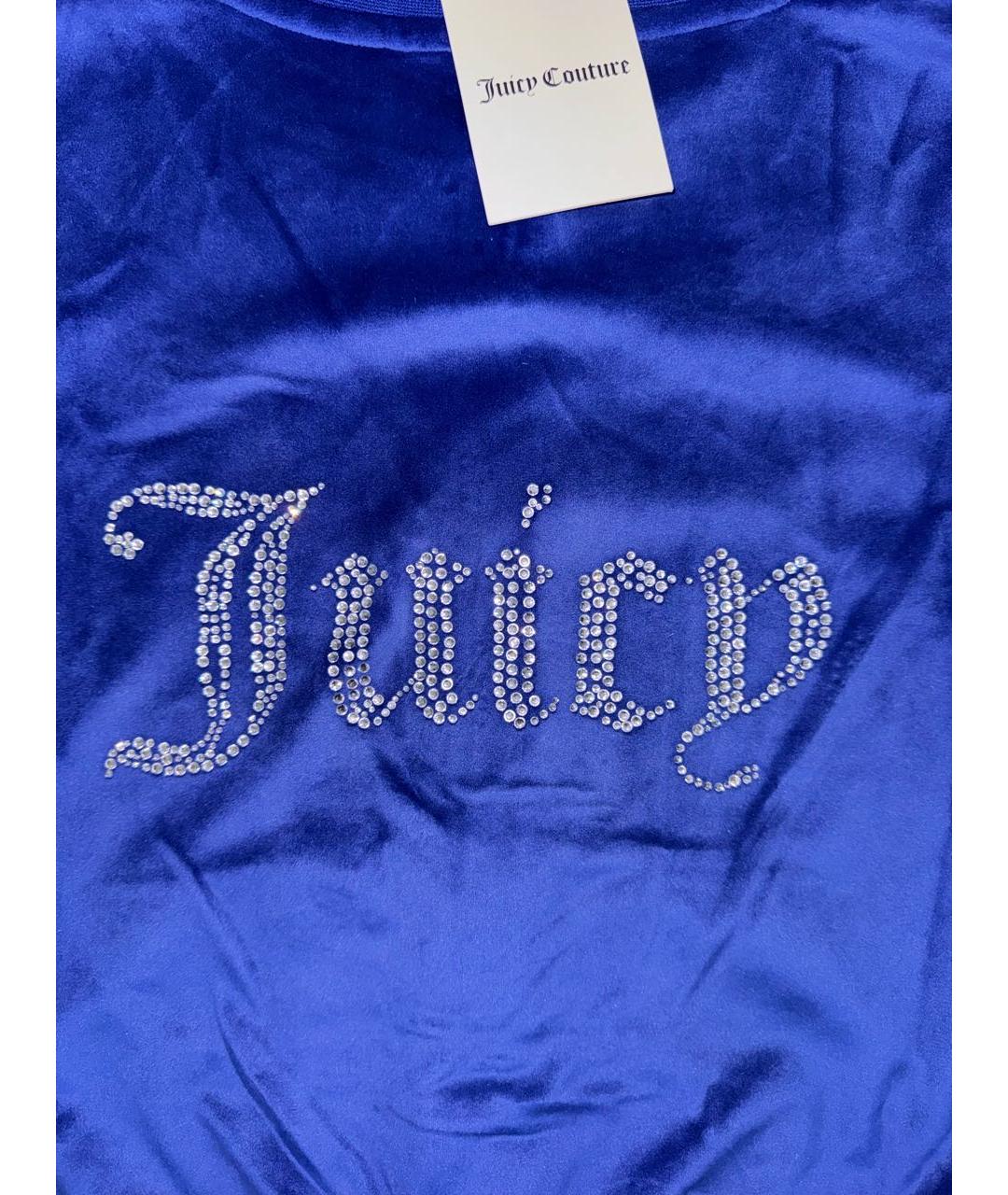 JUICY COUTURE Синяя полиэстеровая блузы, фото 7