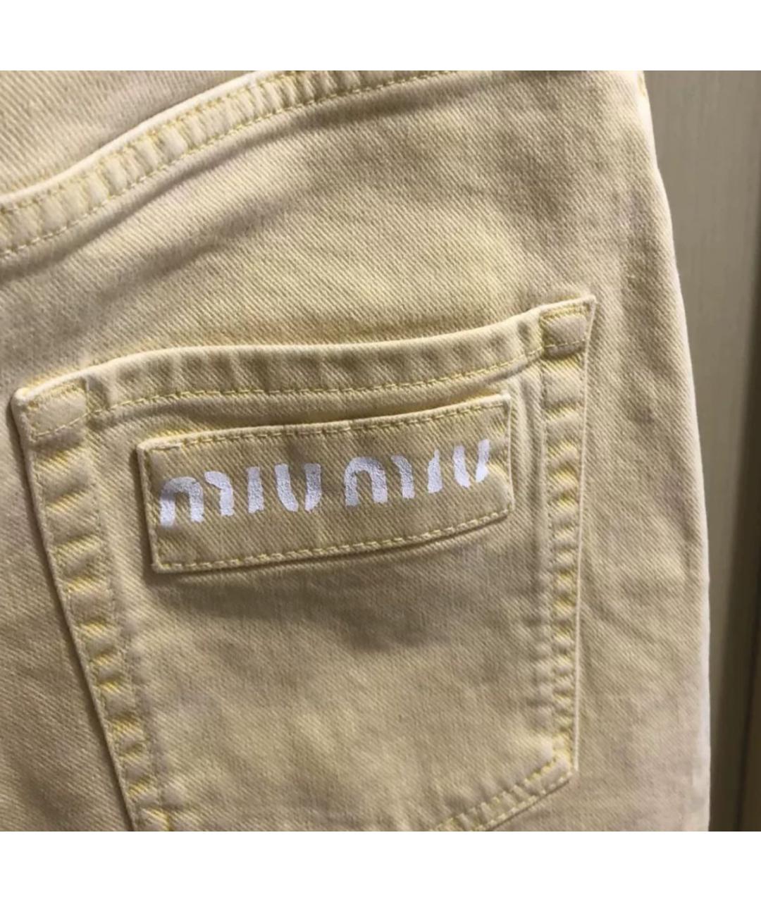 MIU MIU Прямые джинсы, фото 3