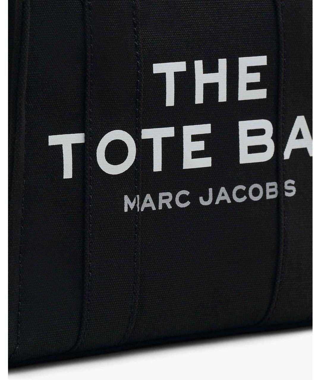 MARC JACOBS Черная хлопковая сумка тоут, фото 4