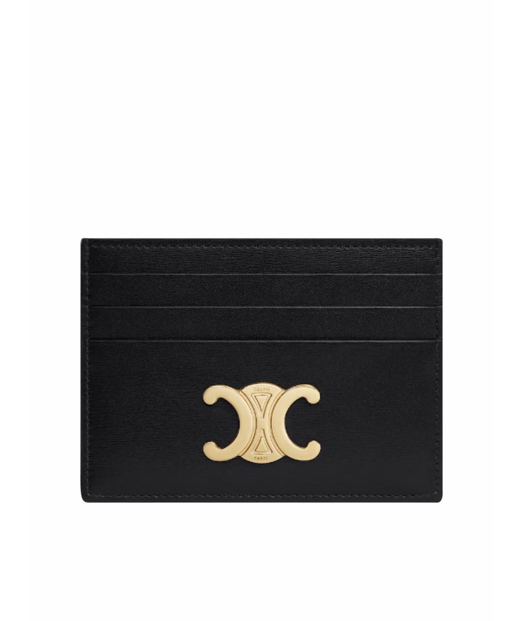 CELINE Черный кожаный кардхолдер, фото 1