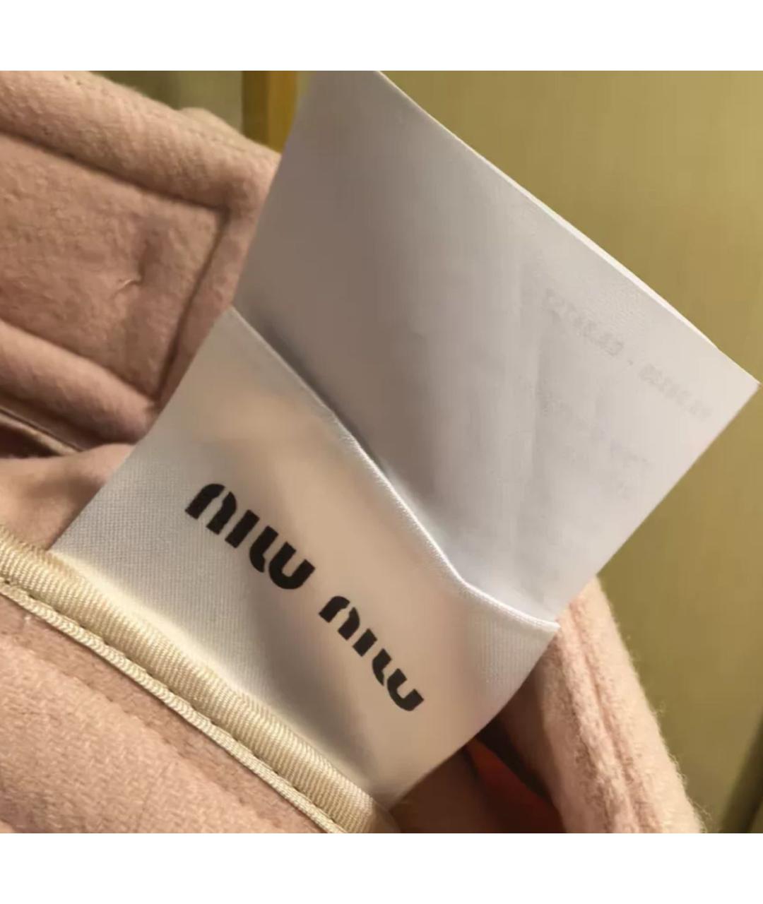 MIU MIU Розовая юбка мини, фото 7