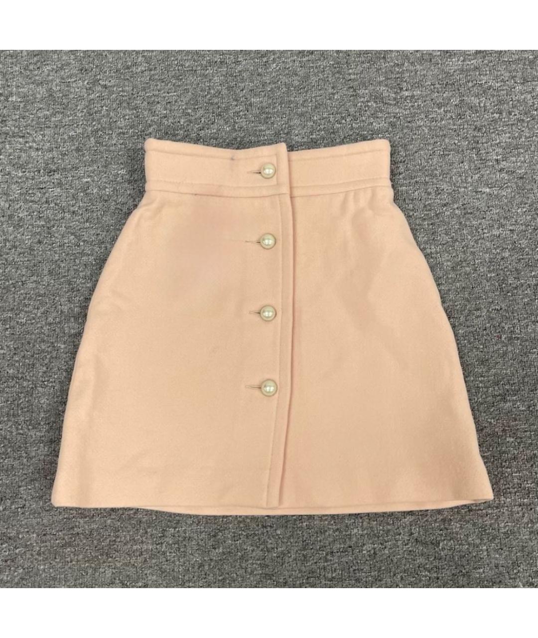 MIU MIU Розовая юбка мини, фото 8