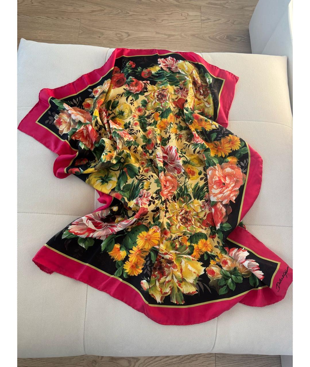 DOLCE&GABBANA Шелковый платок, фото 4