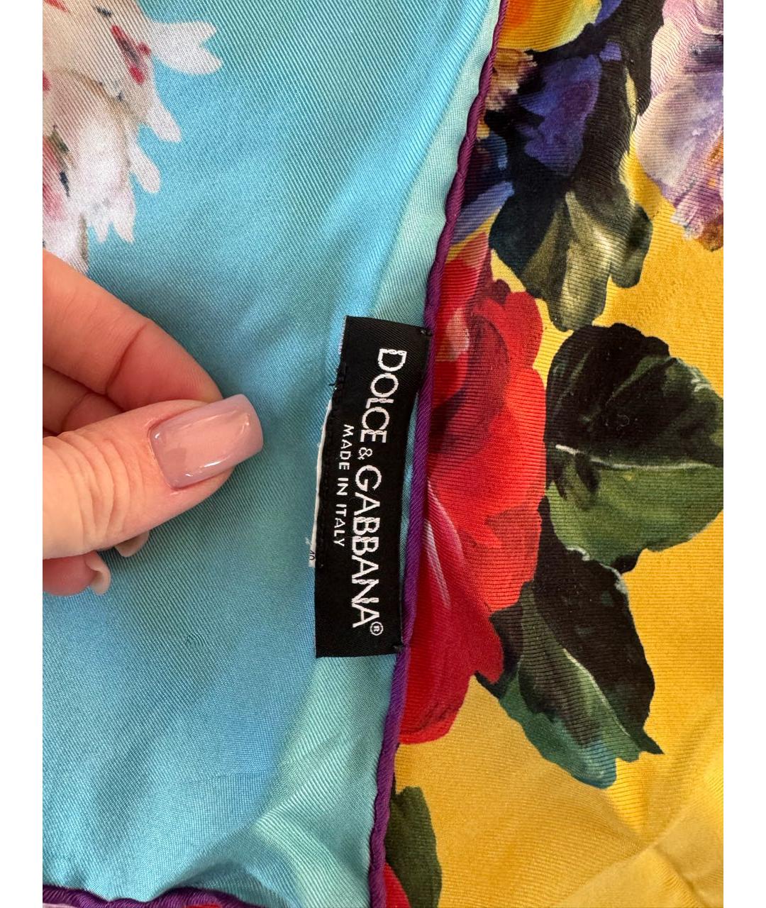 DOLCE&GABBANA Шелковый платок, фото 5
