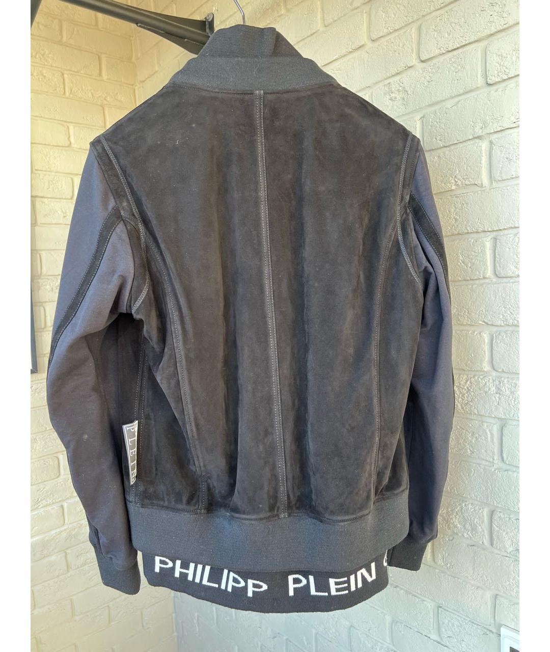 PHILIPP PLEIN Черная замшевая куртка, фото 2