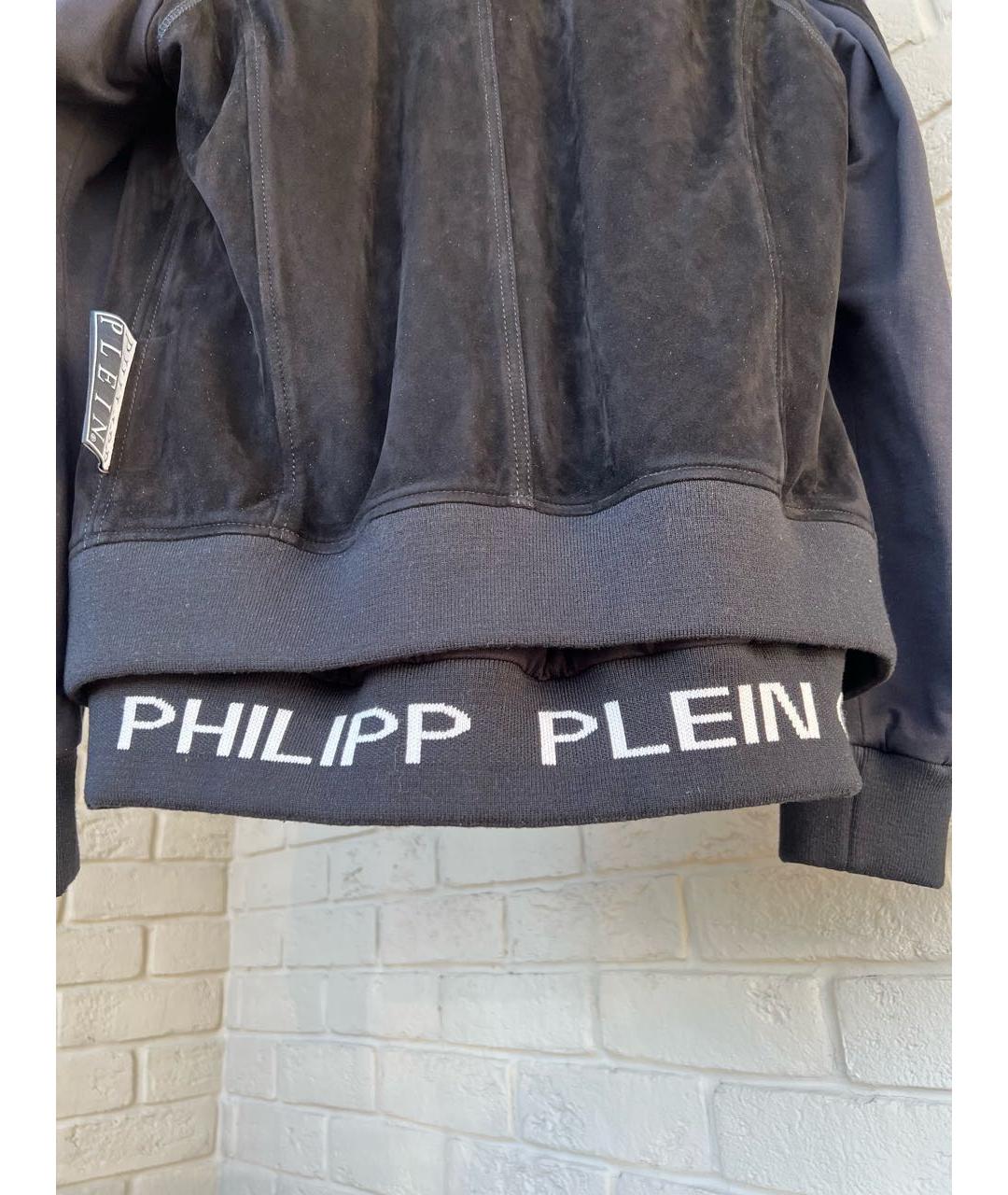 PHILIPP PLEIN Черная замшевая куртка, фото 5