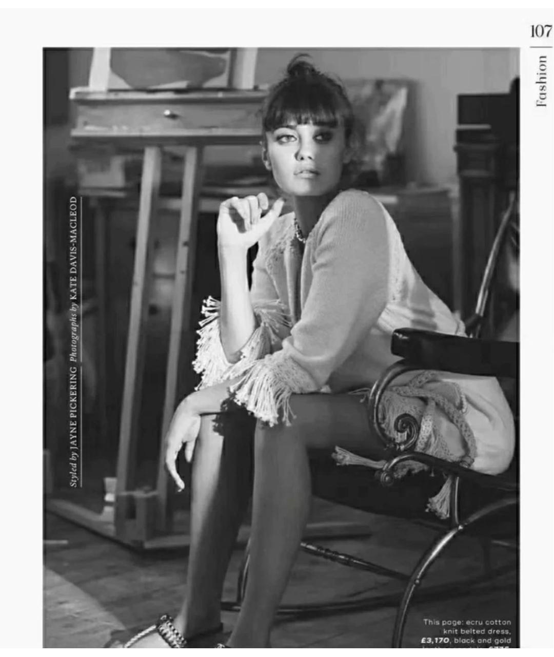 CHANEL Белая кашемировая юбка миди, фото 7