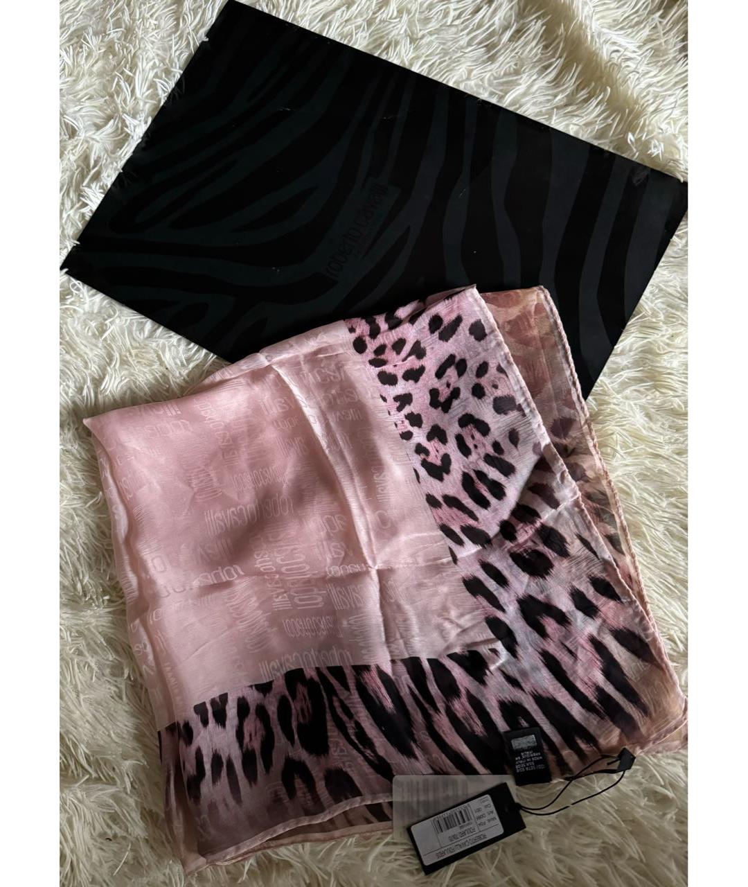 ROBERTO CAVALLI Розовый платок, фото 4