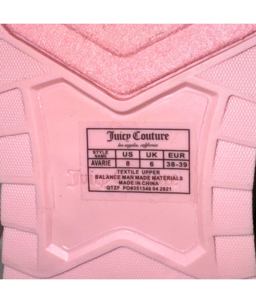 JUICY COUTURE Розовые кроссовки, фото 6