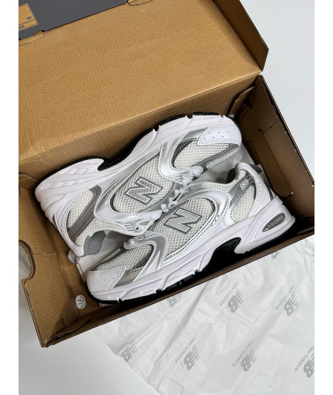 NEW BALANCE Белые синтетические кроссовки, фото 2