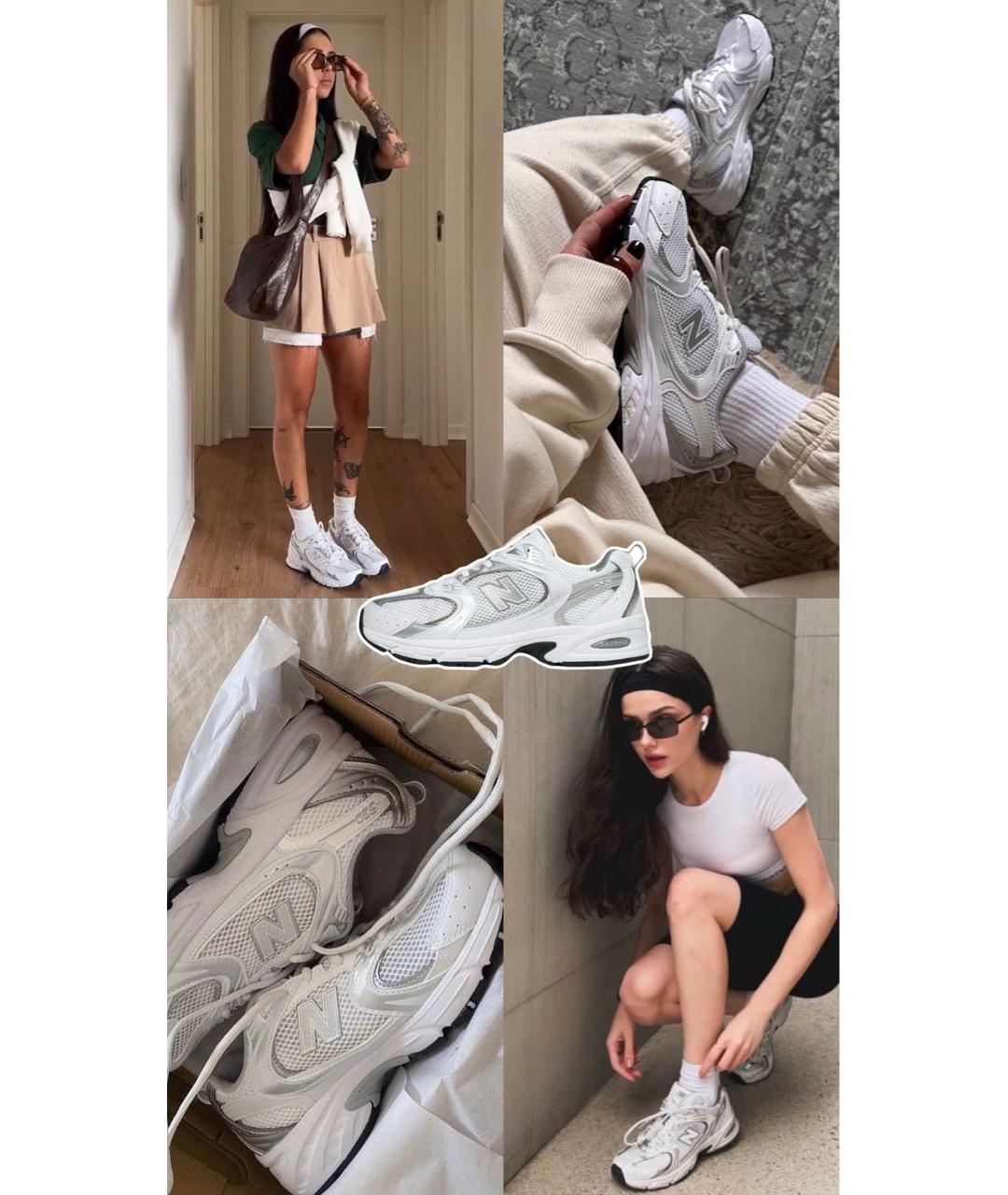 NEW BALANCE Белые синтетические кроссовки, фото 7
