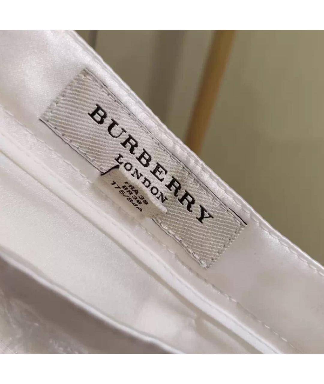 BURBERRY Белая юбка мини, фото 3