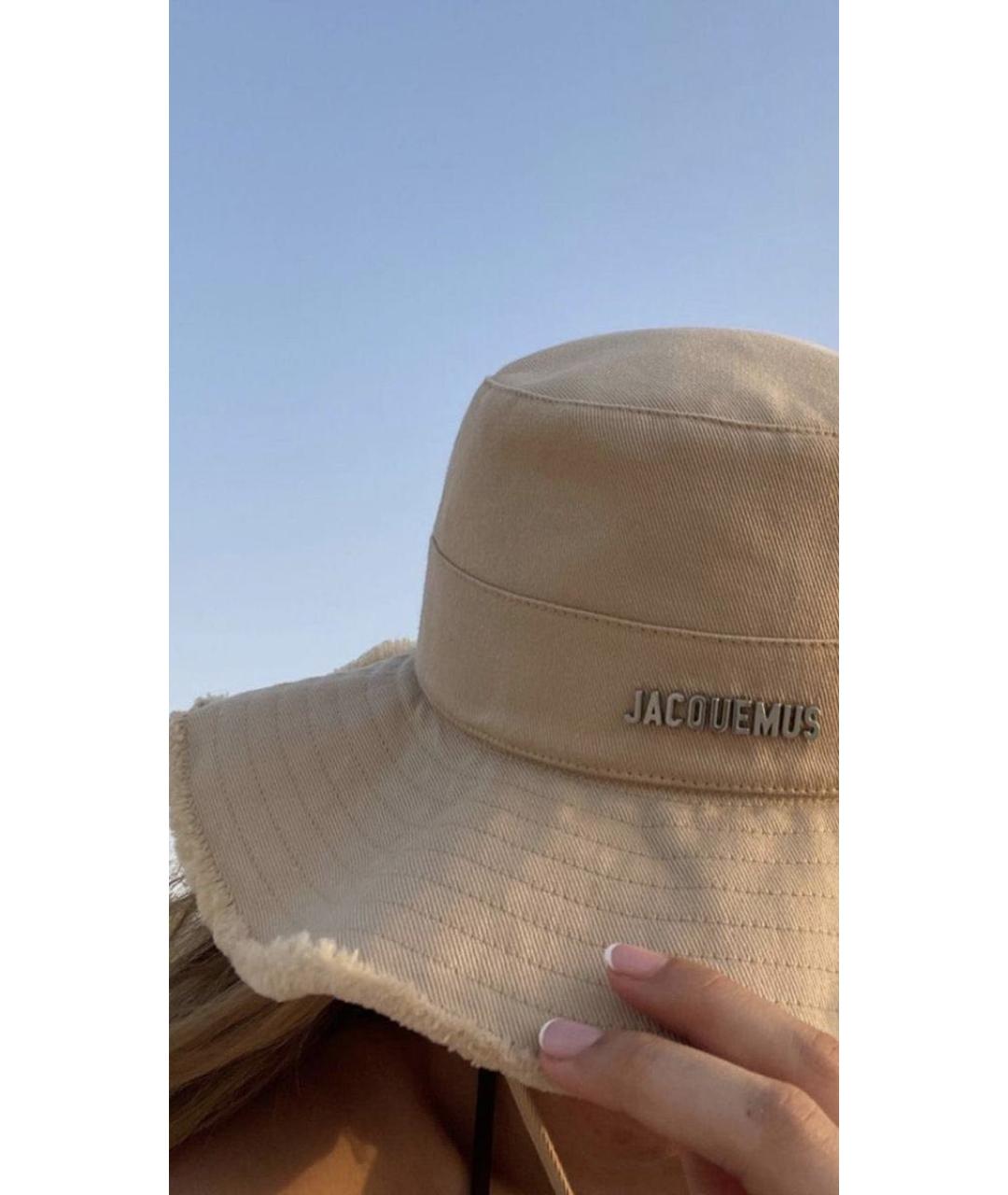 JACQUEMUS Бежевая хлопковая панама, фото 3