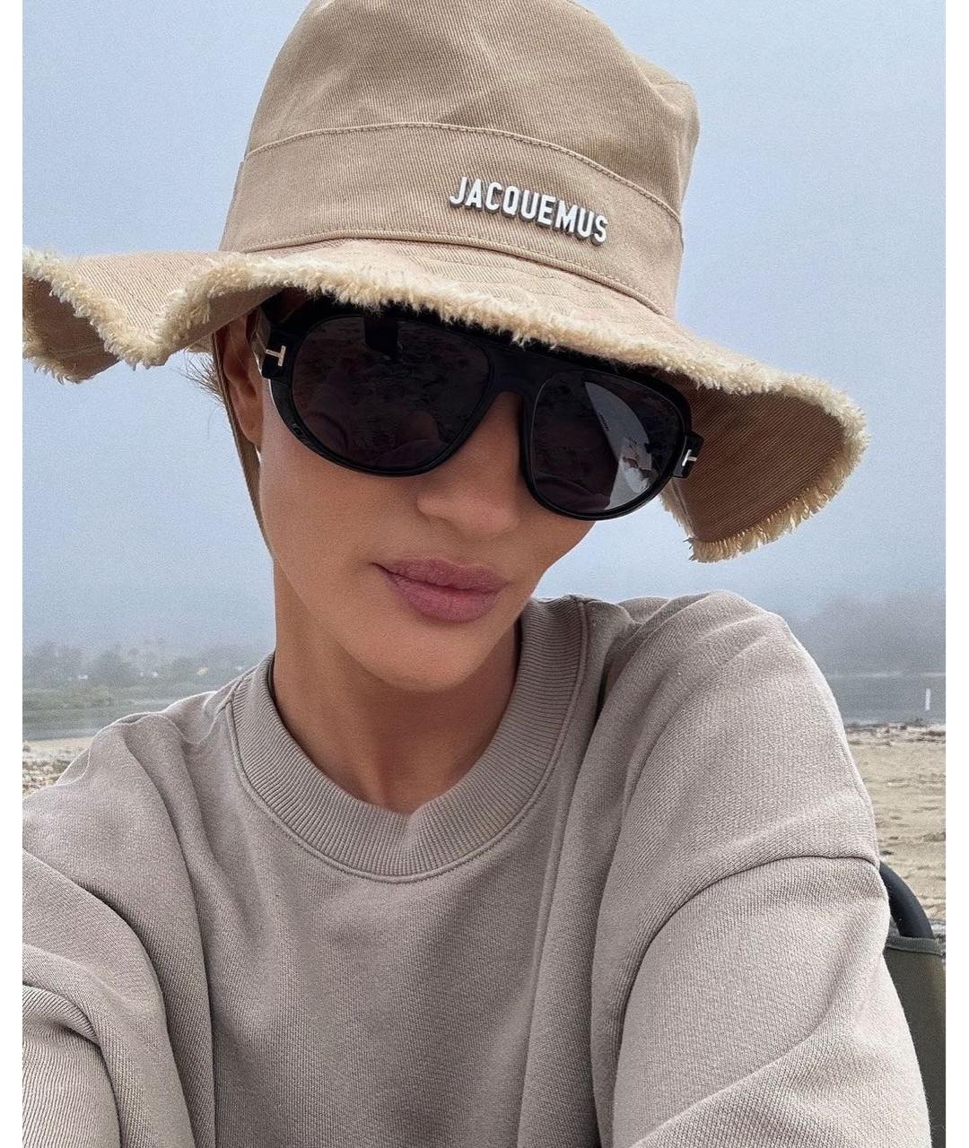 JACQUEMUS Бежевая хлопковая панама, фото 4