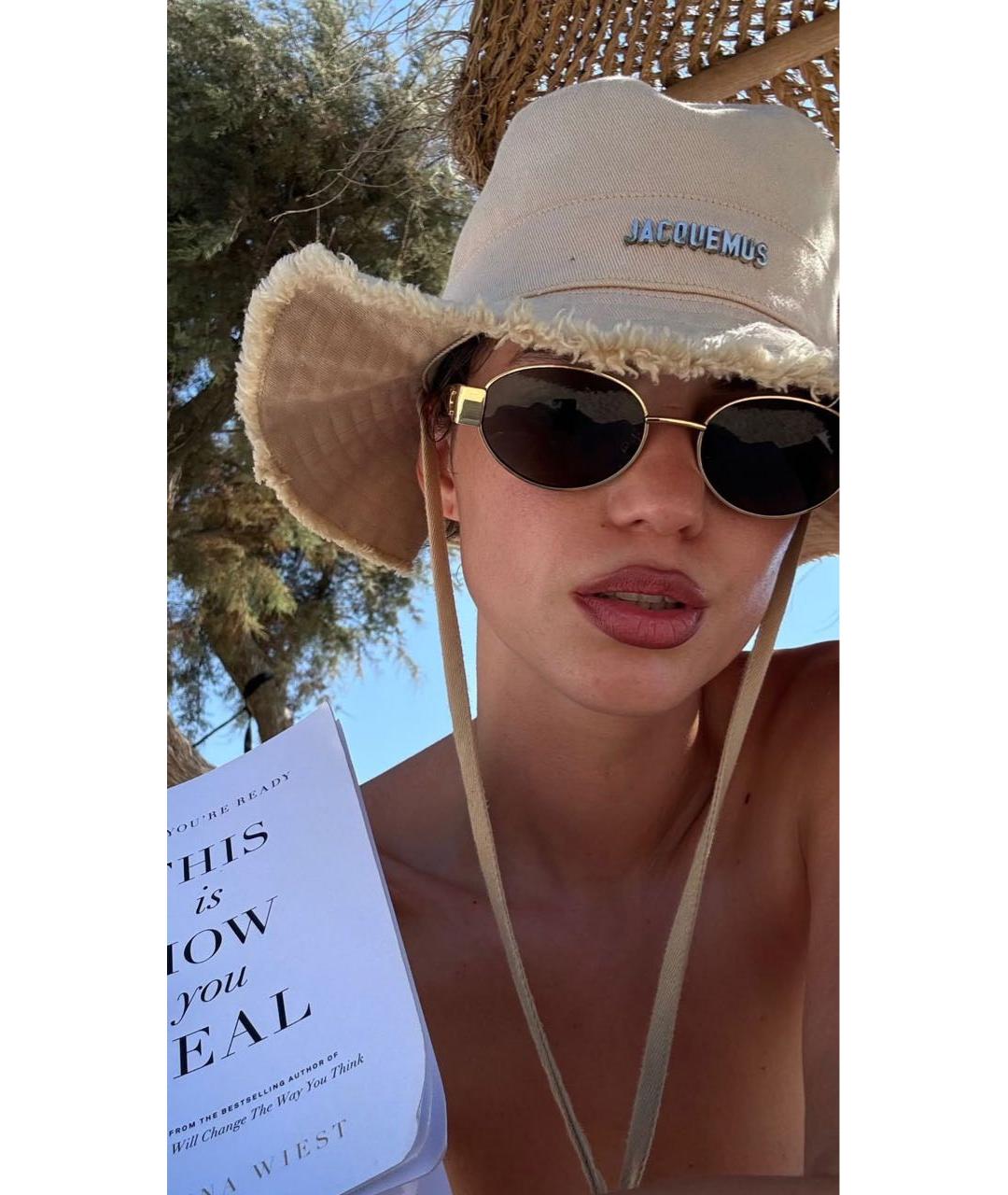 JACQUEMUS Бежевая хлопковая панама, фото 5