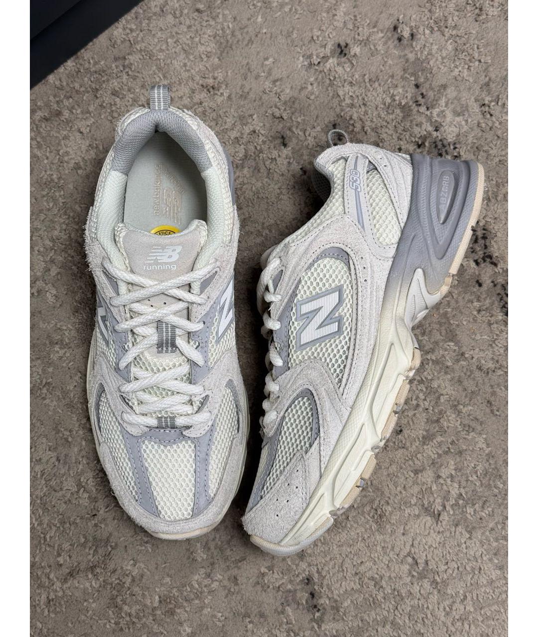 NEW BALANCE Бежевые синтетические кроссовки, фото 4