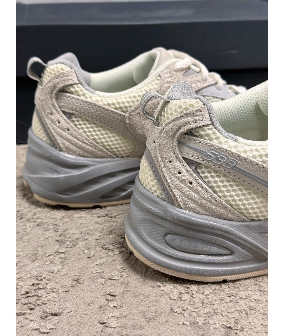 NEW BALANCE Бежевые синтетические кроссовки, фото 6