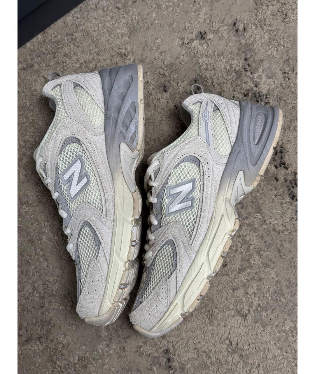 NEW BALANCE Бежевые синтетические кроссовки, фото 5