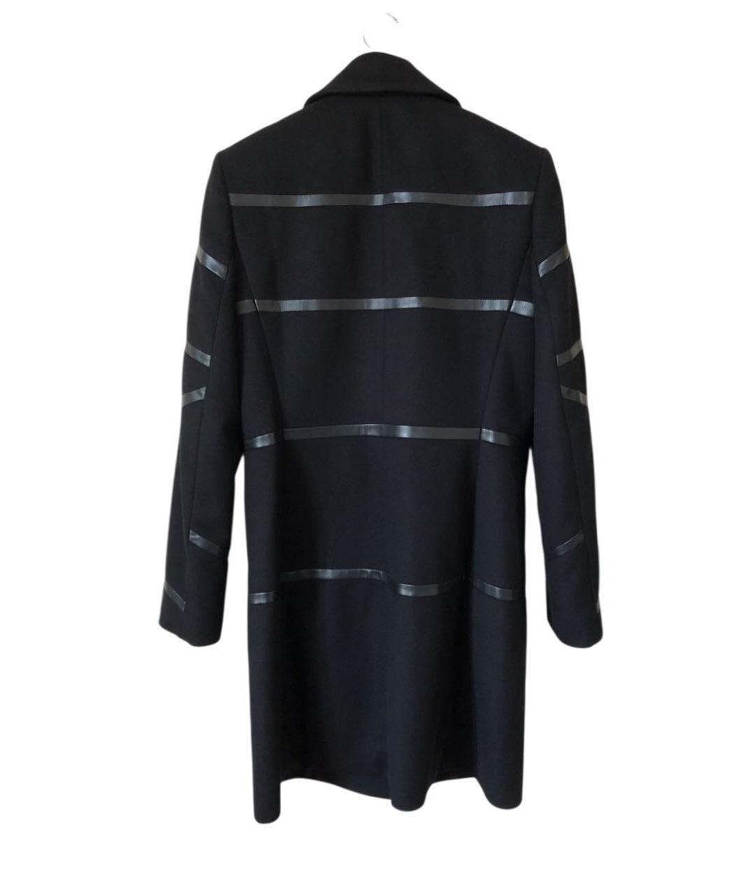HUGO BOSS Черное шерстяное пальто, фото 2