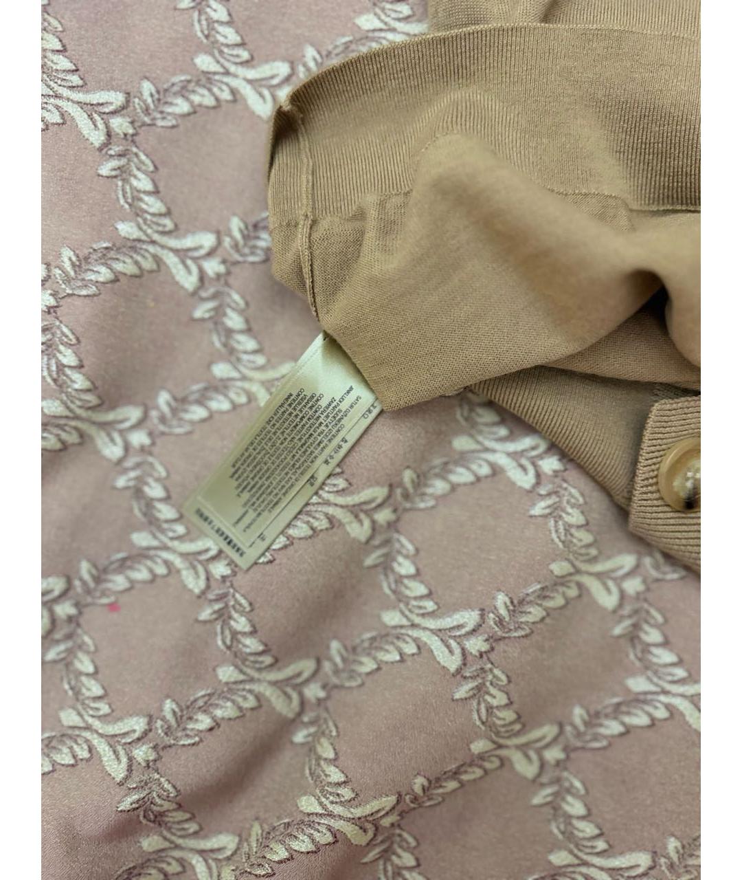 BURBERRY Бежевый шерстяной кардиган, фото 6