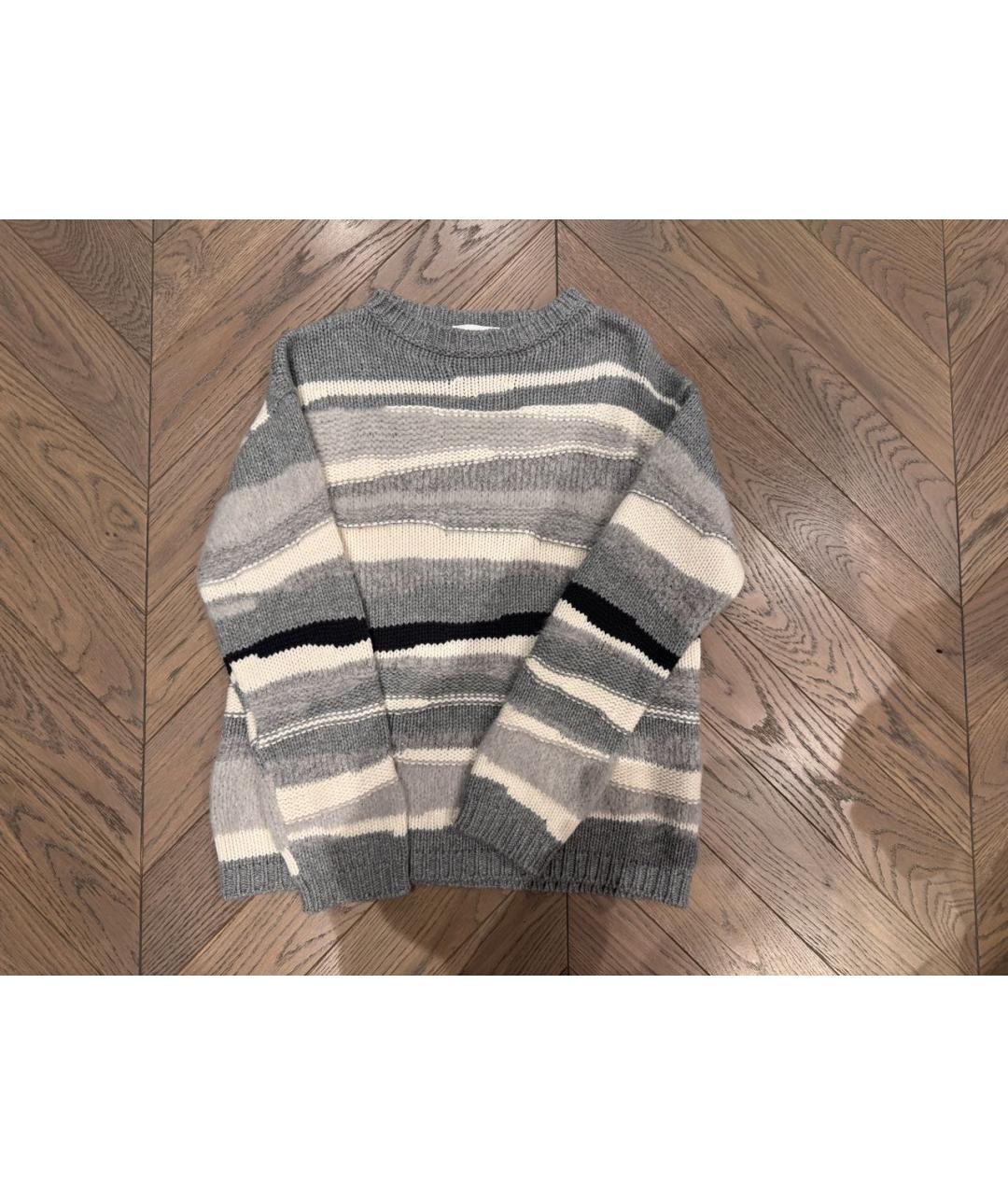 FABIANA FILIPPI Серый кашемировый джемпер / свитер, фото 5