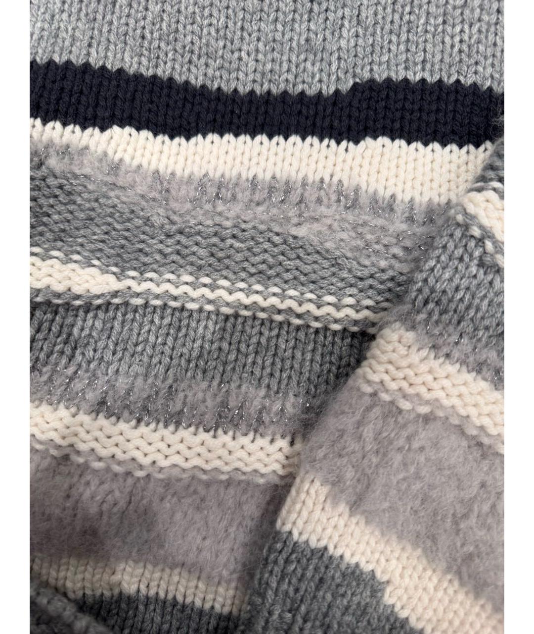 FABIANA FILIPPI Серый кашемировый джемпер / свитер, фото 4