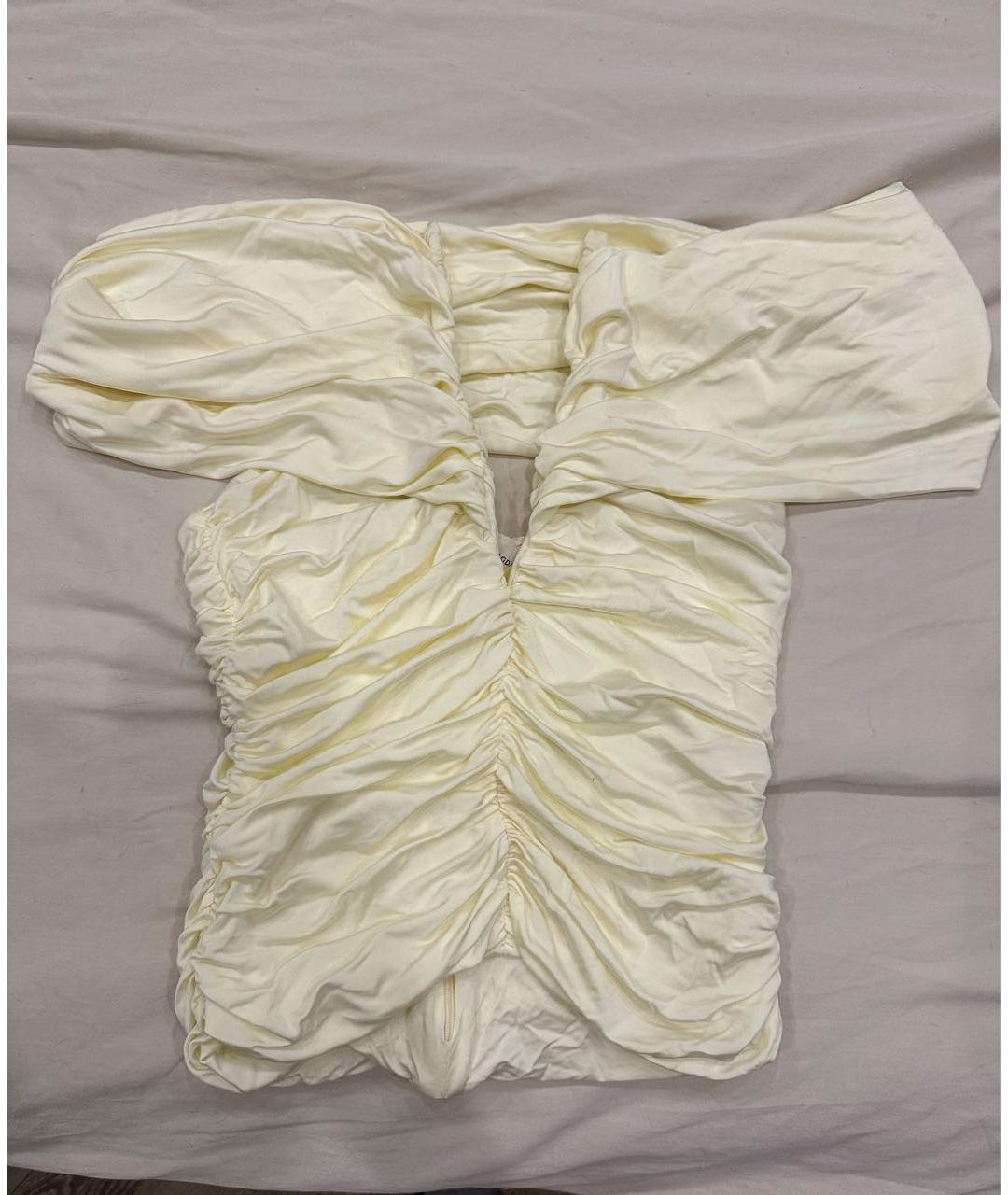 MAGDA BUTRYM Бежевая вискозная блузы, фото 4