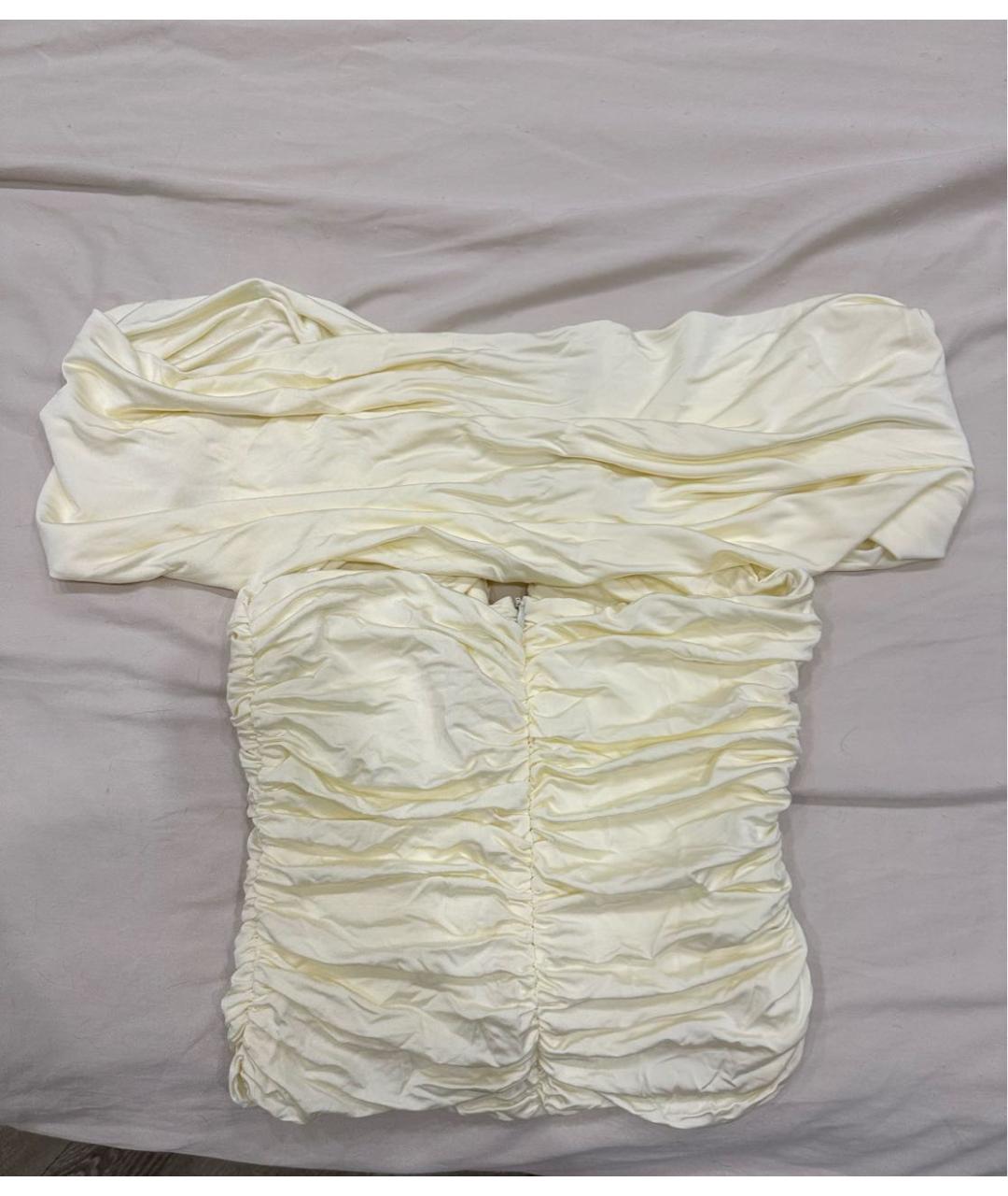 MAGDA BUTRYM Бежевая вискозная блузы, фото 5