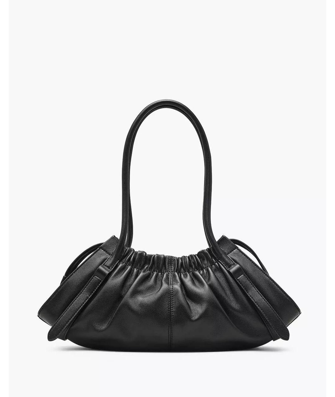MARC JACOBS Черная кожаная сумка с короткими ручками, фото 2