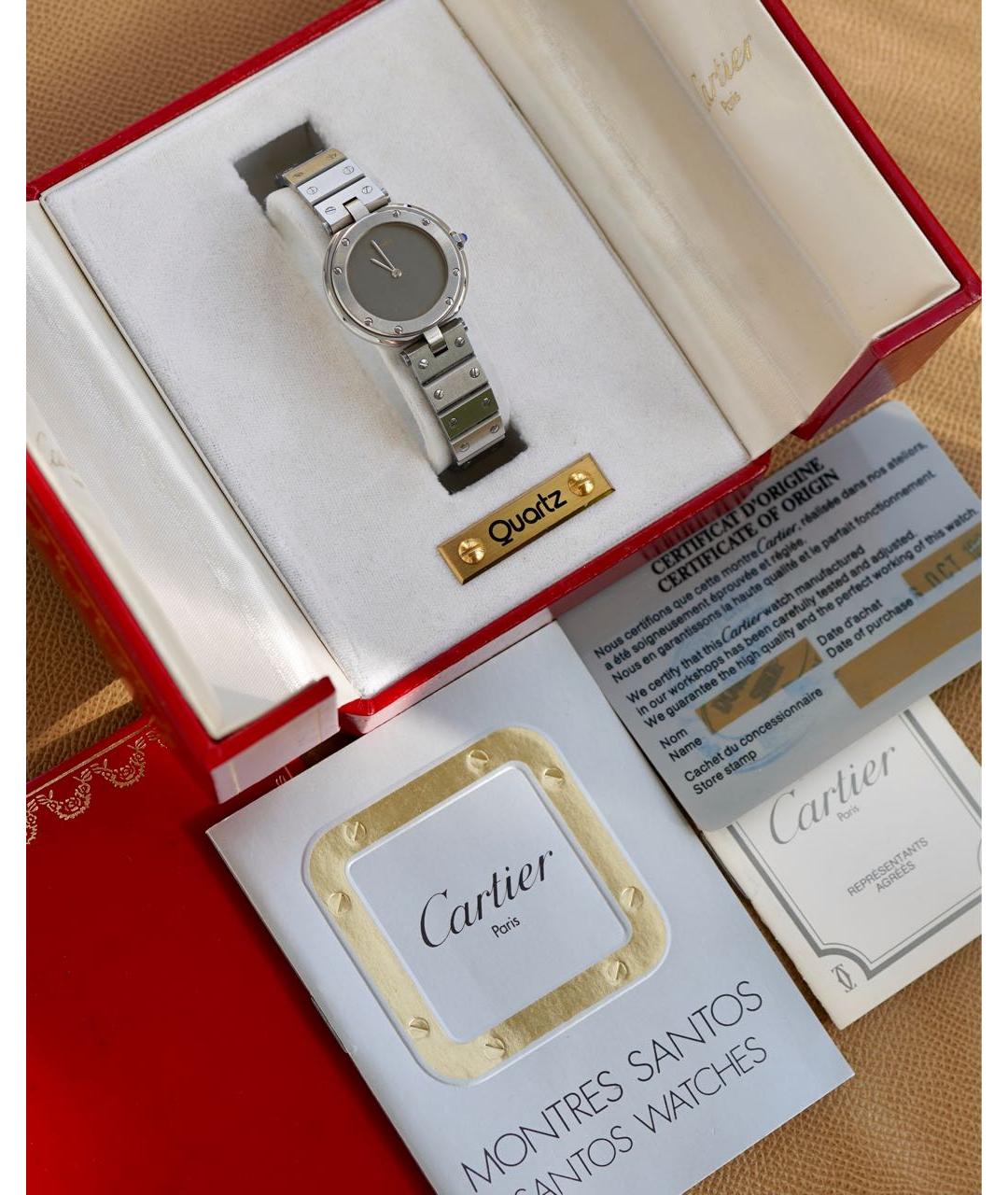 CARTIER Серебряные часы, фото 6