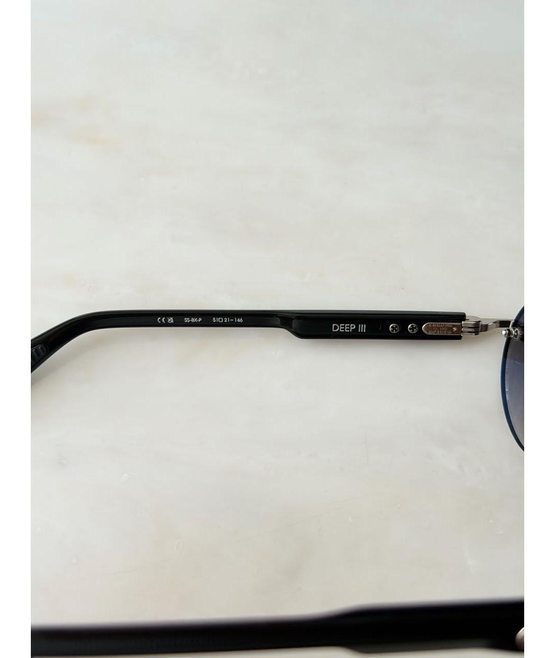 CHROME HEARTS Черные металлические солнцезащитные очки, фото 5