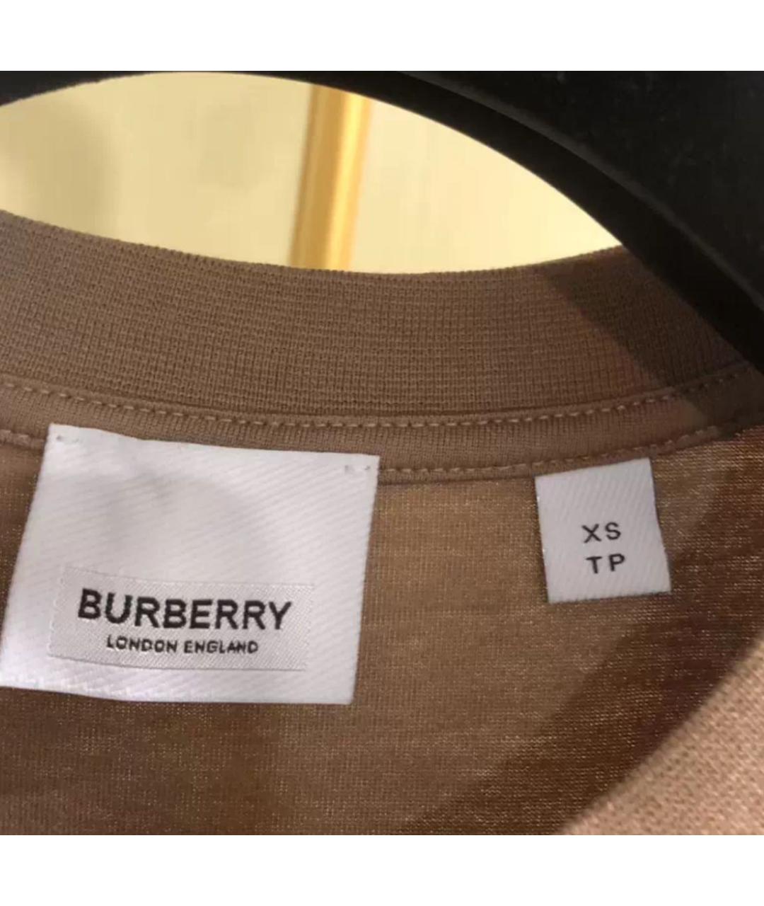 BURBERRY Коричневая футболка, фото 5