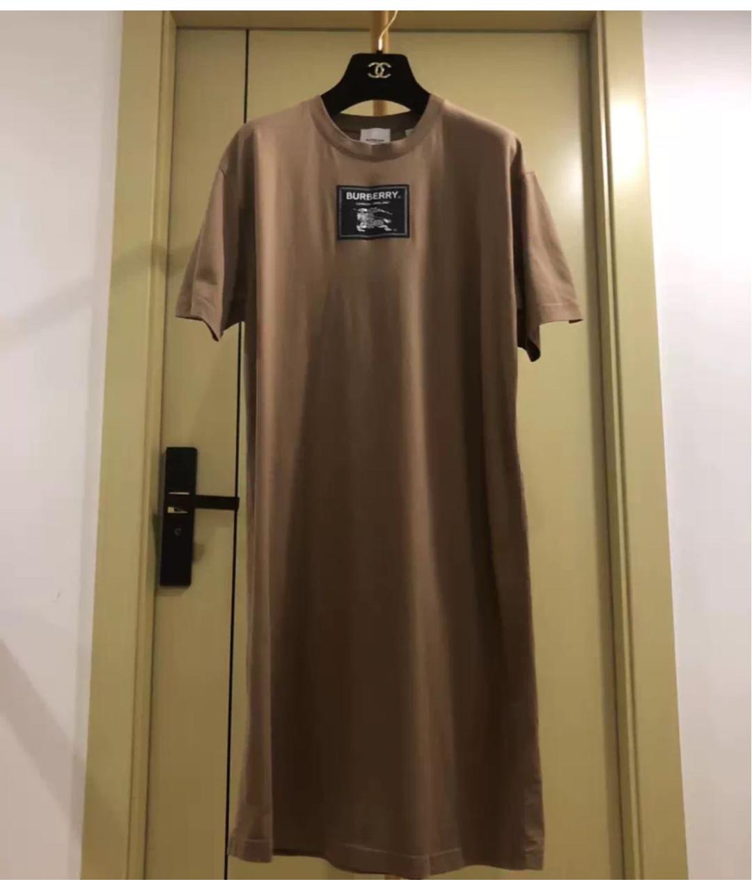 BURBERRY Коричневая футболка, фото 2