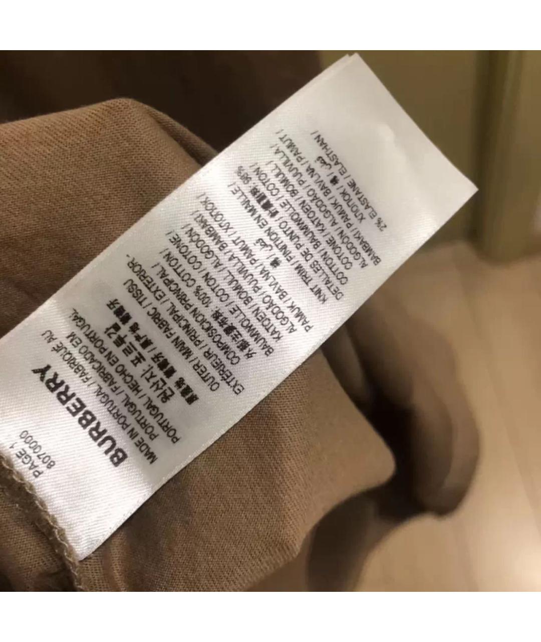 BURBERRY Коричневая футболка, фото 6