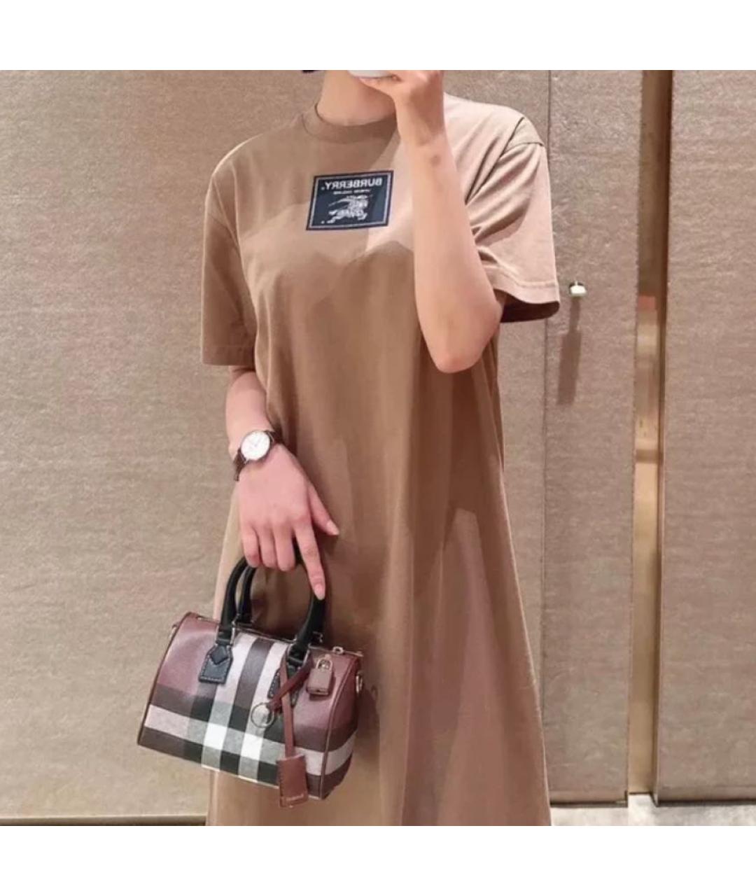 BURBERRY Коричневая футболка, фото 8