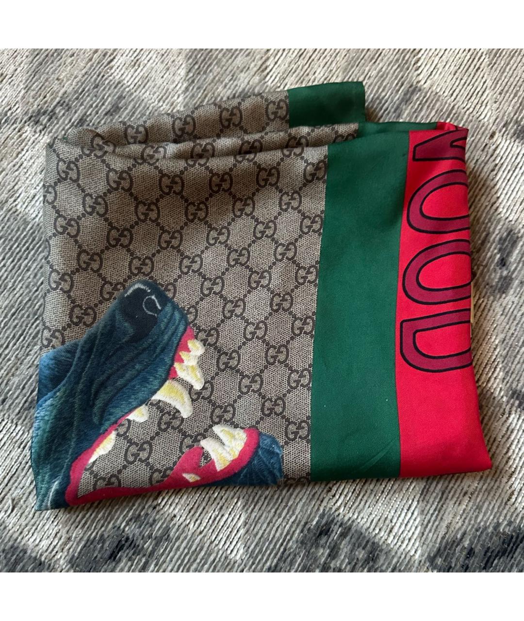 GUCCI Шелковый платок, фото 8